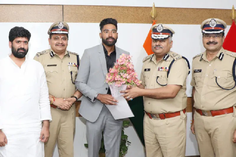 Cricketer Mohammed Siraj