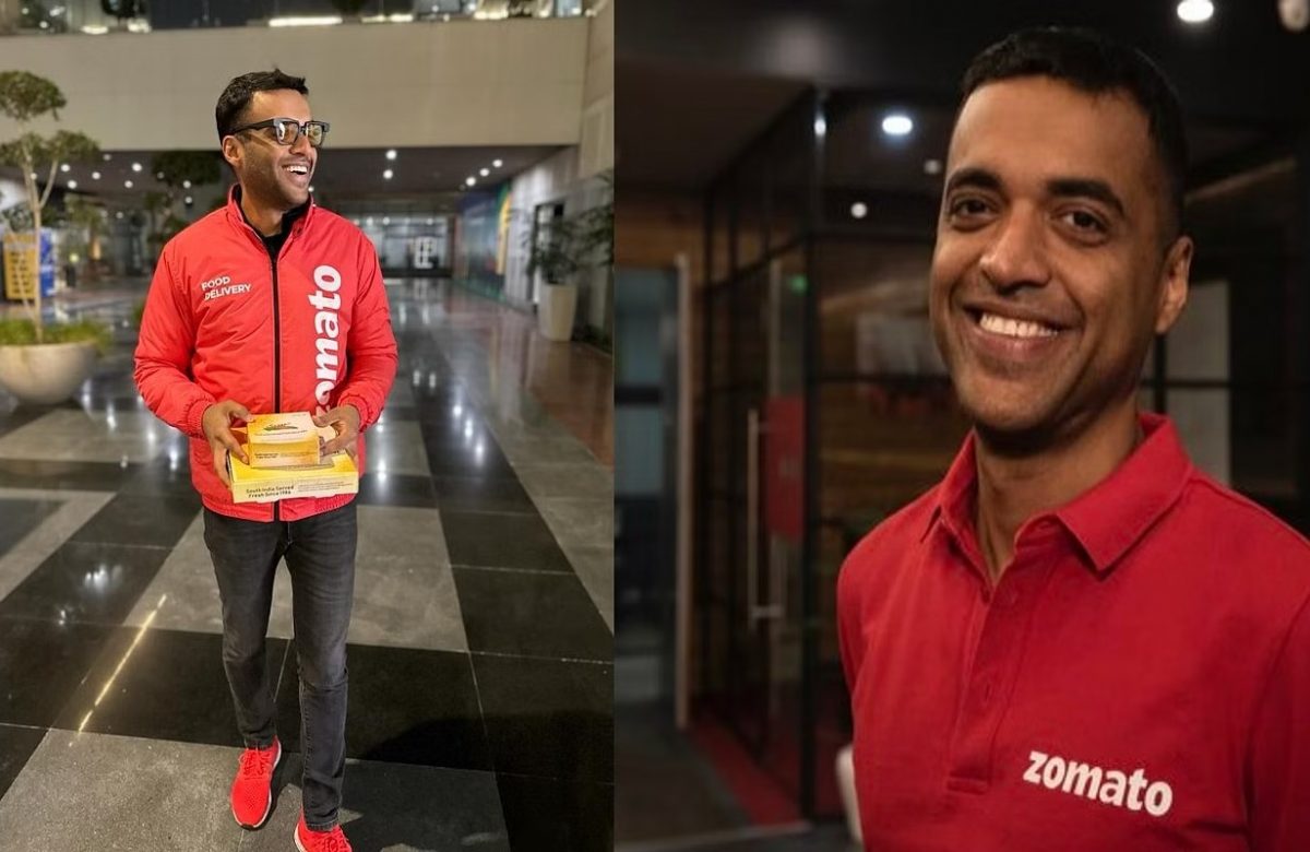 Deepinder Goyal Turns Delivery Boy of Zomato for one day
