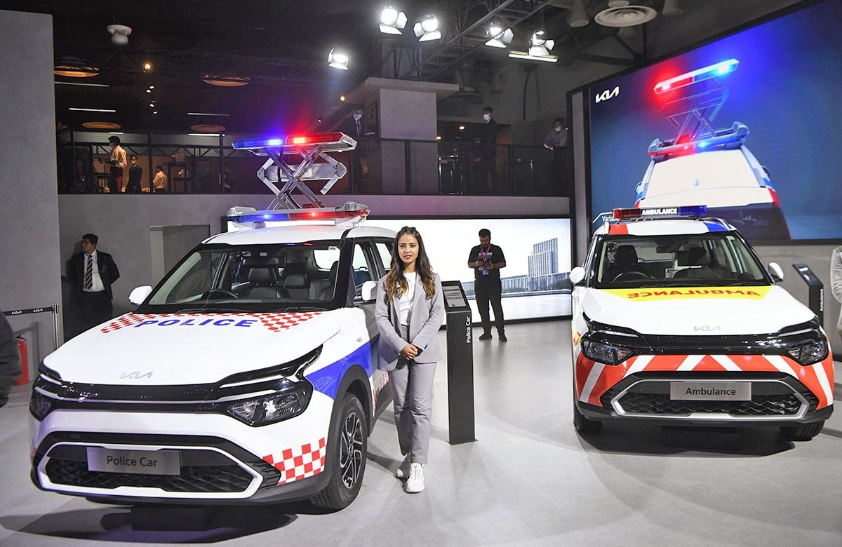KIA Police Car At Auto Expo 2023