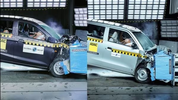 Maruti WagonR Alto K10 score low safety rating in Global NCAP crash test