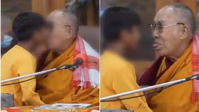 Row over Dalai Lama's video with minor boy