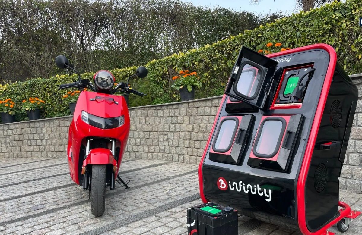 ounce Infinity E1 EV Scooty with 85kms range and swappable battery option