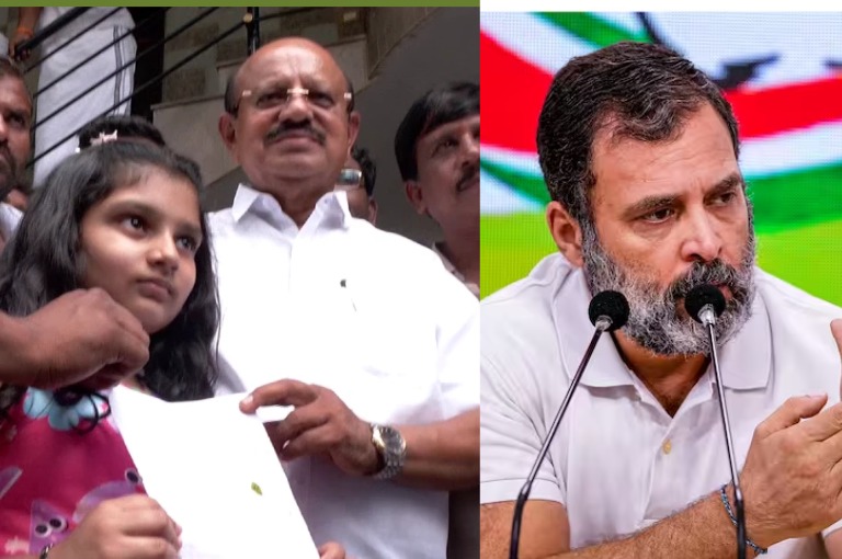 MLA Jayachandra's granddaughter's letter to Rahul Gandhi has gone viral