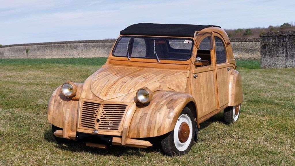 The wooden Citroen 2CV was sold for Rs 1.86 crore