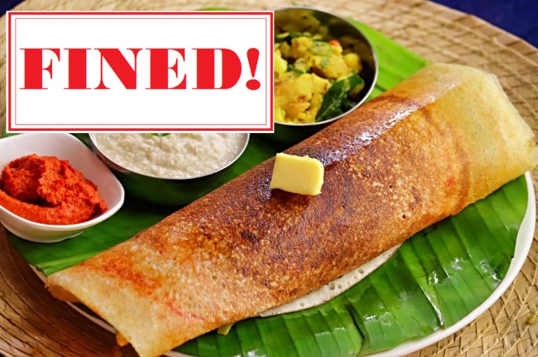 Bihar restaurant fined Rs 3,500 for not serving sambar with masala dosa