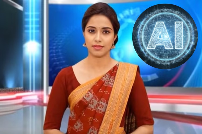 OTV introduces Lisa OTV launches Odisha's first AI news anchor 'Lisa'