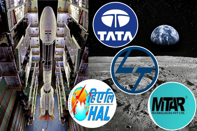 share price of companies that helped to launch chandrayan 3 increased