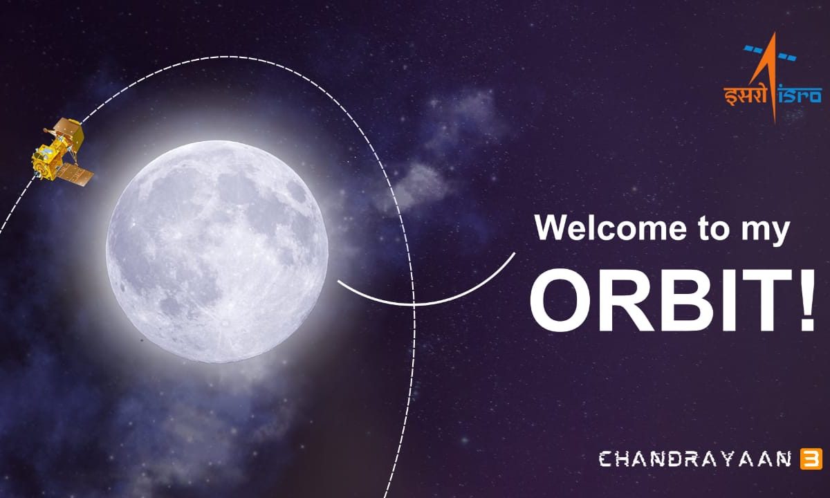 Chandrayaan-3 successfully enters Moon orbit