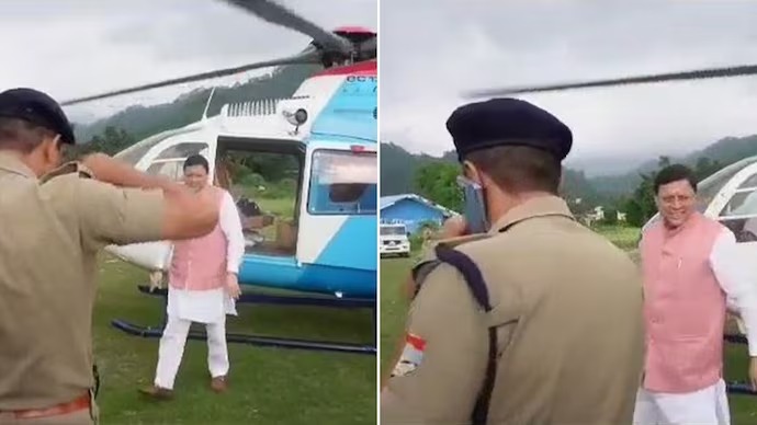 Uttarakhand Police Officer Transferred for Saluting CM Dhami While Attending Phone Call
