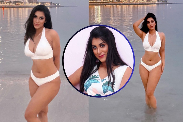 Vaibhavi Jagdish hot poses on bikini gone viral