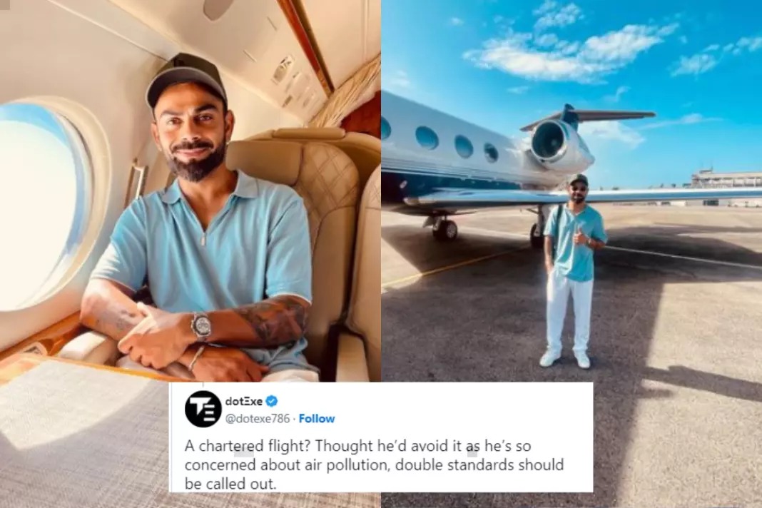 Virat Kohli lands in another trouble! Sparks Criticism with Special Chartered Flight