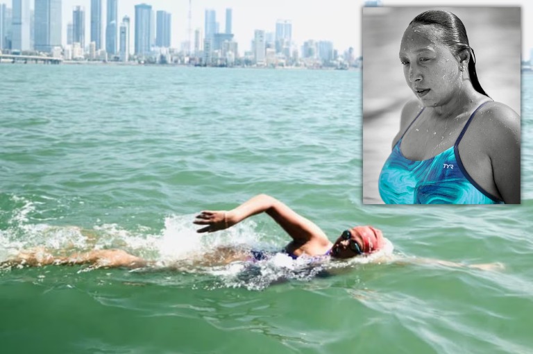 Woman swims 36 km from Worli Sea Link to Gateway of India