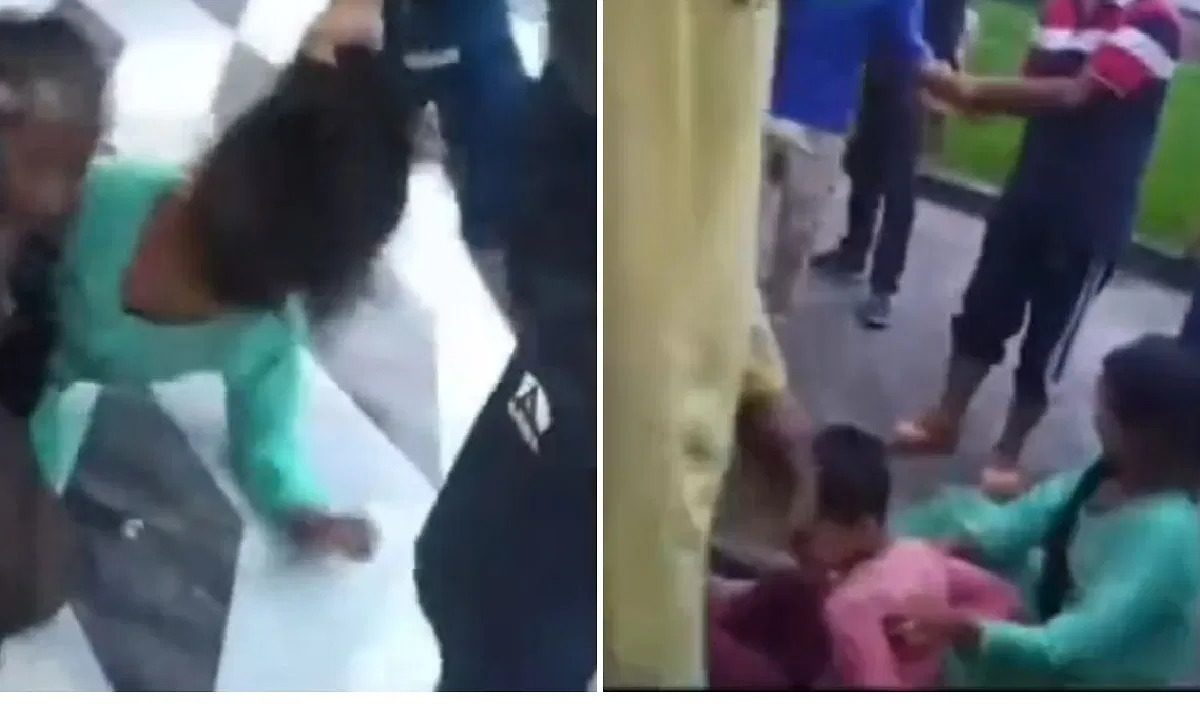 Mob thrashes, pulls woman by hair in front of kids in in jammu and kashmir