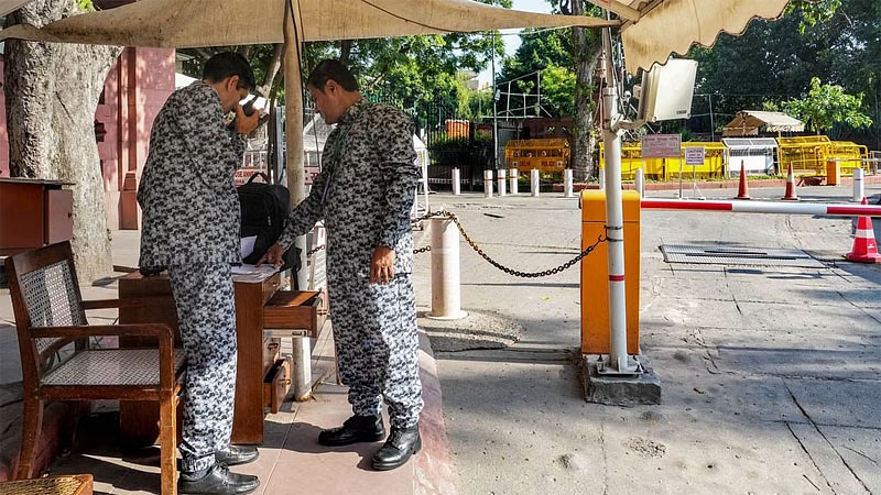 Parliament security dept will no longer wear new outfits after staff complain material being synthetic