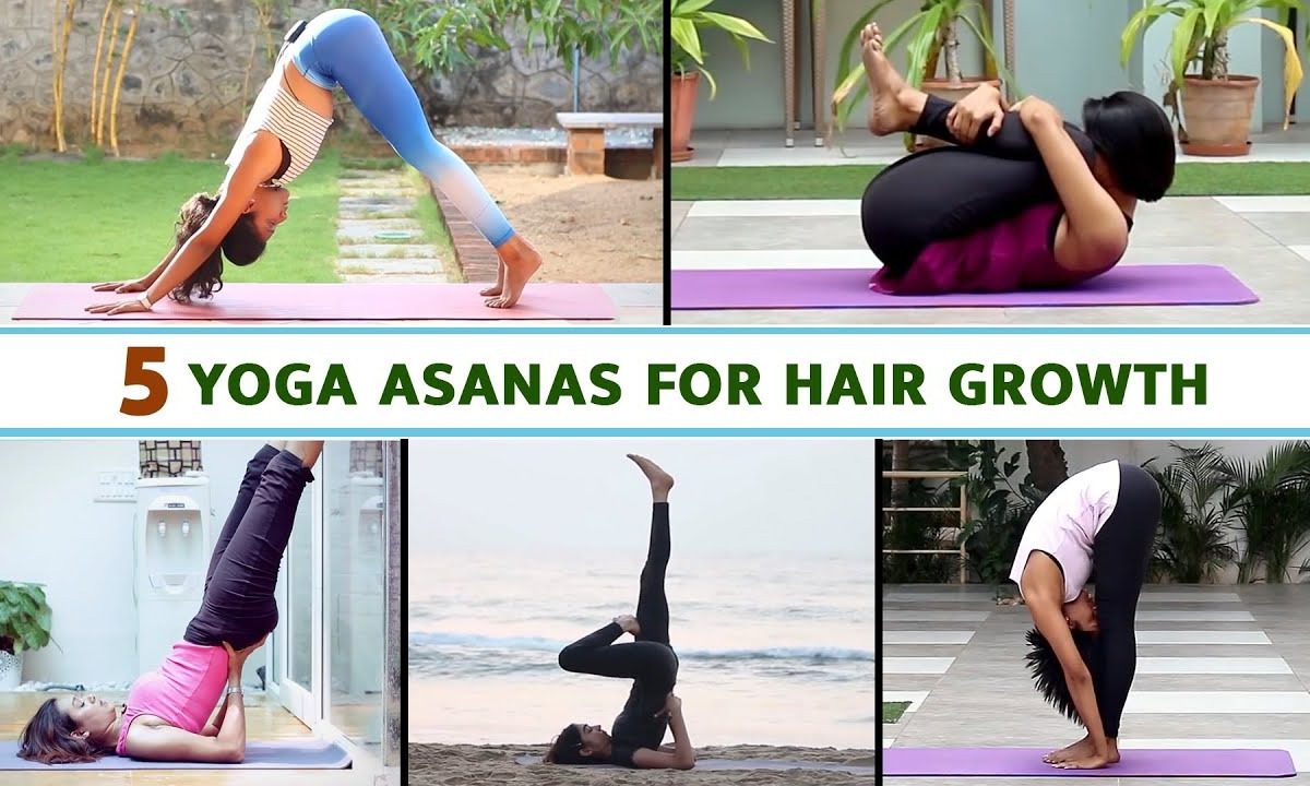 5 yoga asanas for hair growth explained in kannada