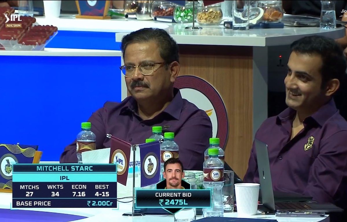 IPL Auction 2024 Mitchell Starc broke Cummins's record and sold to KKR for a record 24.75 crore rupees