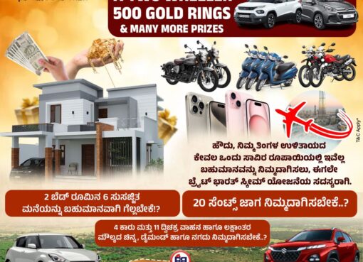 ನಿಮ್ಮ ಕನಸಿನ ಮನೆಯನ್ನು ಬಹುಮಾನವಾಗಿ ಗೆಲ್ಲಬೇಕೆ? ಹಾಗಿದ್ದರೆ ಇಲ್ಲಿದೆ ಸುವರ್ಣಾವಕಾಶ – ಕೇವಲ ಮಾಸಿಕ ಒಂದು ಸಾವಿರ ರುಪಾಯಿಗೆ ನಿಮಗೂ ಗೆಲ್ಲಬಹುದು ಸ್ವಂತ ಮನೆ