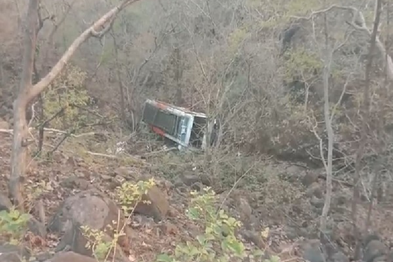 Bus Into 200-Foot-Deep Gorge