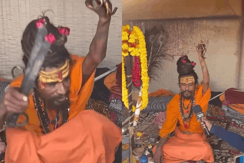 ಮಹಾ ಕುಂಭಮೇಳದಲ್ಲಿ ಯೂಟ್ಯೂಬರ್ ನನ್ನು ಹೊಡೆದೋಡಿಸಿದ ಸಾಧು; ಕಾರಣವೇನು ಗೊತ್ತೇ? ವಿಡಿಯೋ ನೋಡಿ